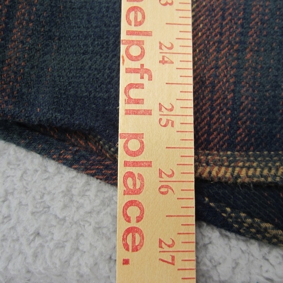 ORVIS Flannel Tartan Long-sleeved Shirt Men's M Button Up 4 Pockets Workwear - Picture 11 of 14